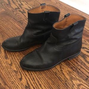 Madewell black biker boots